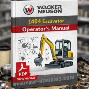 Cover of the Wacker Neuson 1404 Excavator Operator's Manual