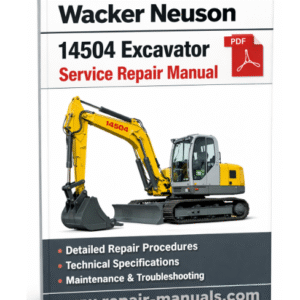Service repair manual for Wacker Neuson 14504 Excavator