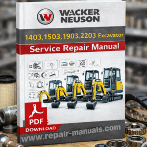 Wacker Neuson excavator service repair manual for models 1403