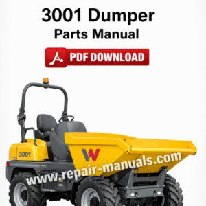 Parts manual for Wacker Neuson 3001 Dumper