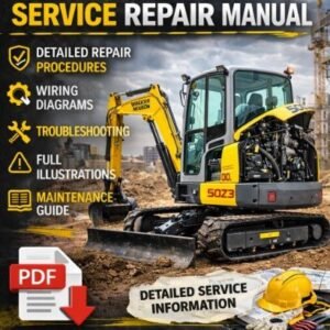 Service Repair Manual for Wacker Neuson 50z3 Excavator