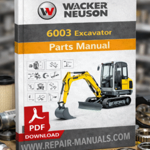 Parts manual for Wacker Neuson 6003 Excavator