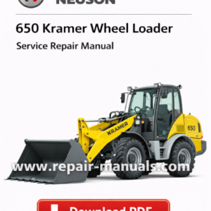 Wacker Neuson 650 Kramer Wheel Loader Service Manual cover