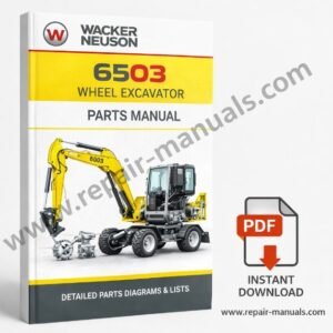 Parts manual for Wacker Neuson 6503 Wheel Excavator