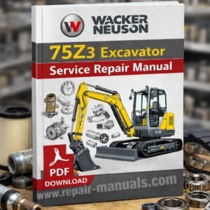 Service Repair Manual for Wacker Neuson 75z3 Excavator