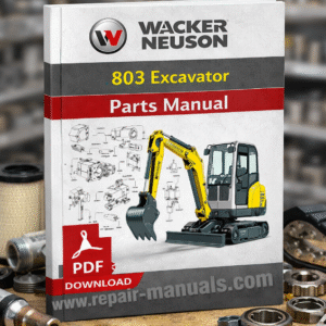 Parts manual for Wacker Neuson 803 Excavator