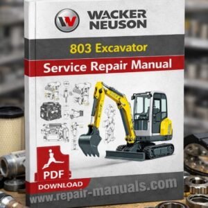 Service Repair Manual for Wacker Neuson 803 Excavator