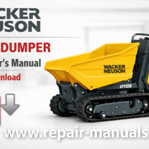 Parts manual for Wacker Neuson DT05 Dumper