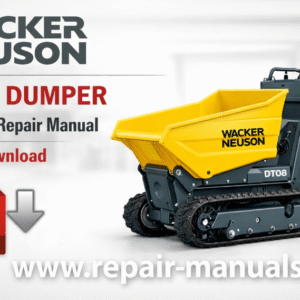 Service Repair Manual for Wacker Neuson DT08 Dumper