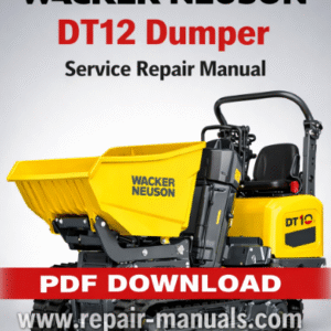 Service Repair Manual for Wacker Neuson DT12 Dumper