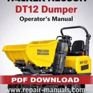 Wacker Neuson DT12 Dumper Operator's Manual