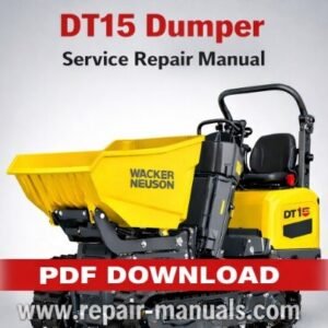 Service Repair Manual for Wacker Neuson DT15 Dumper