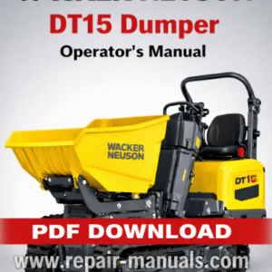 Wacker Neuson DT15 Dumper Operator's Manual