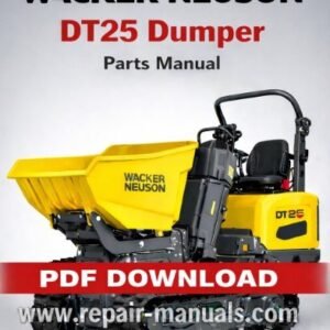 Parts manual for Wacker Neuson DT25 Dumper