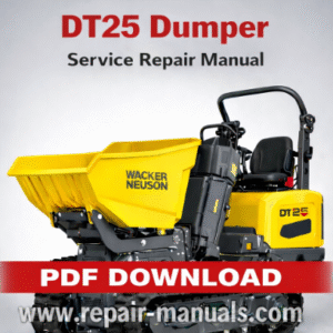 Service Repair Manual for Wacker Neuson DT25 Dumper