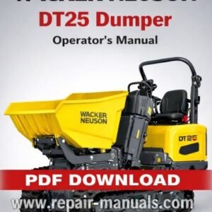 Cover of the Wacker Neuson DT25 Dumper Operator's Manual
