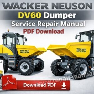 Service Repair Manual for Wacker Neuson DV60 Dumper