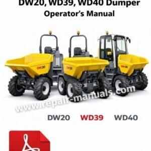 Operator's Manual for Wacker Neuson DW20