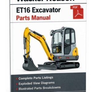 Parts manual for Wacker Neuson ET16 Excavator