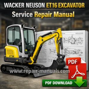 Service Repair Manual for Wacker Neuson ET16 Excavator