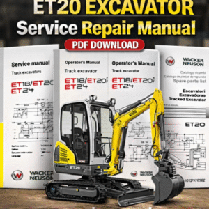 Service Repair Manual for Wacker Neuson ET20 Excavator