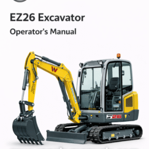 Wacker Neuson EZ26 Excavator Operator's Manual