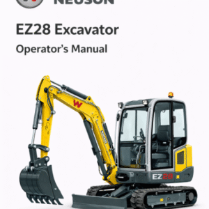 Cover of the Wacker Neuson EZ28 Excavator Operator's Manual