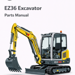 Parts manual for Wacker Neuson EZ36 Excavator