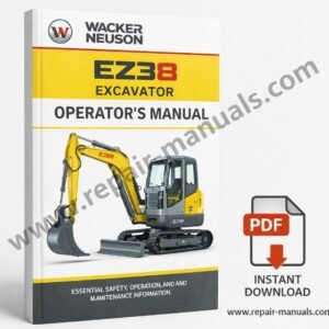 Wacker Neuson EZ38 Excavator Operator's Manual