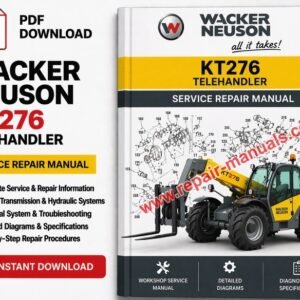 Service Repair Manual for Wacker Neuson KT276 Telehandler