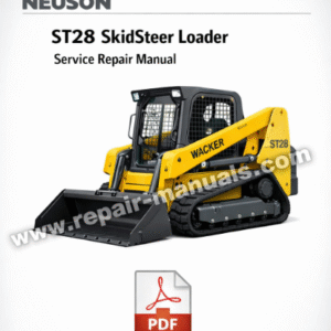 Service Repair Manual for Wacker Neuson ST28 SkidSteer Loader