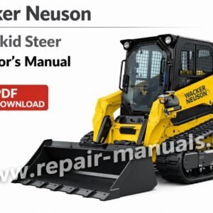 Wacker Neuson ST31 SkidSteer Operator's Manual