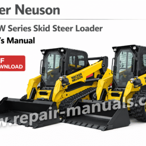 Operator's Manual for Wacker Neuson ST and SW Series SkidSteer Loader