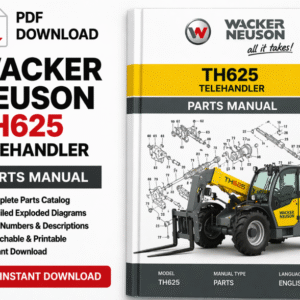 Parts manual for Wacker Neuson TH625 Telehandler