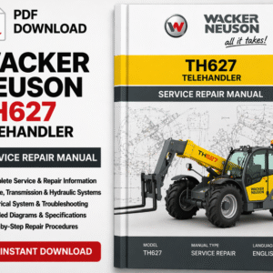 Service Repair Manual for Wacker Neuson TH627 Telehandler