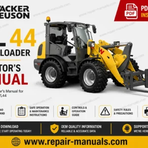 Operator's Manual for Wacker Neuson WL44 Wheel Loader