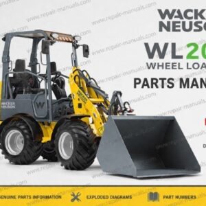 Parts manual for Wacker Neuson WL20e Wheel Loader
