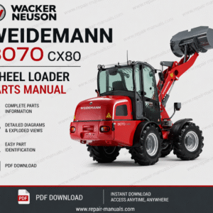 Wacker Neuson Weidemann 3070 CX80 Wheel Loader parts manual